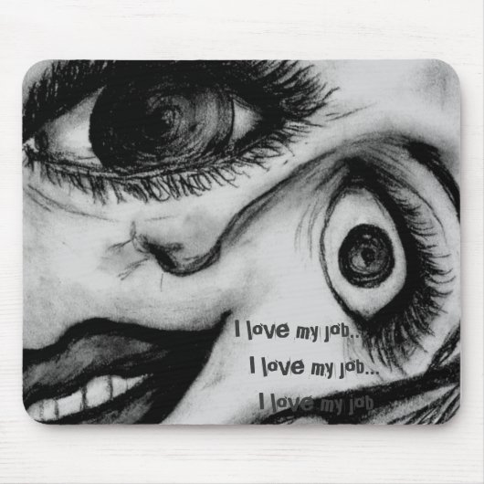 "Kantoor Work" mousepad Muismat (Voorkant)