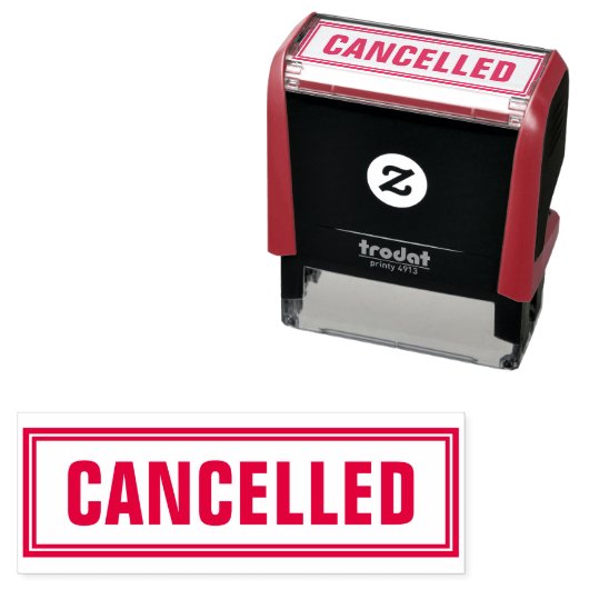 KANTOOR ZELFINKT-STEMPEL GEANNULEERD  ZELFINKTENDE STEMPEL (In situ)