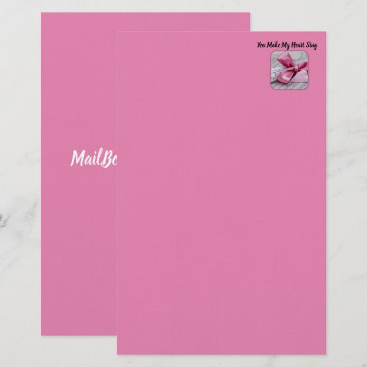 Kantoorartikelen Briefpapier (Voorkant / Achterkant)