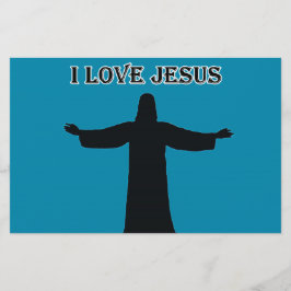 Kantoorartikelen ik hou van Jezus Briefpapier