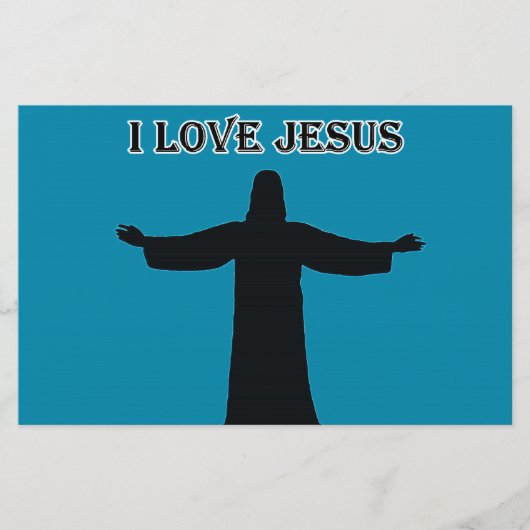 Kantoorartikelen ik hou van Jezus Briefpapier (Voorkant)