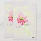 Kantoorartikelen : Iris Bloem Briefpapier (Voorkant / Achterkant)