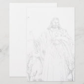 Kantoorartikelen Jezus de Herder Briefpapier (Voorkant / Achterkant)