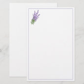 Kantoorartikelen-Lavendel Kantoorartikelen Briefpapier (Voorkant / Achterkant)