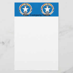 Kantoorartikelen met de vlag van de Noordelijke Ma Briefpapier