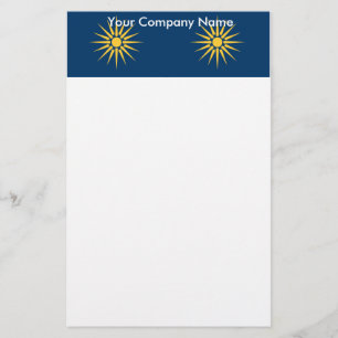 Kantoorartikelen met de vlag van Macedonië, Grieke Briefpapier