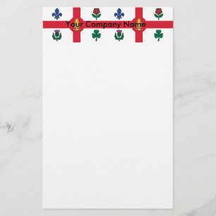 Kantoorartikelen met de vlag van Montreal, Canada Briefpapier