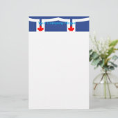 Kantoorartikelen met de vlag van Toronto, Canada Briefpapier (Staand voorkant)