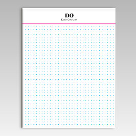 Kantoorartikelen Monogram Initiaal Stippen Raster  Notitieblok