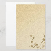 Kantoorartikelen Oud Papier Goud Bloem (Voorkant / Achterkant)