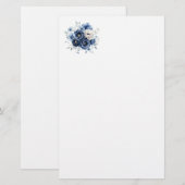 Kantoorartikelen Papier-Bloemen Briefpapier (Voorkant / Achterkant)