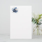 Kantoorartikelen Papier-Bloemen Briefpapier (Staand voorkant)