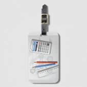 Kantoorartikelen voor technisch tekenen bagagelabel (Voorkant (verticaal))