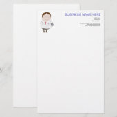 kantoorbenodigdheden briefpapier (Voorkant / Achterkant)