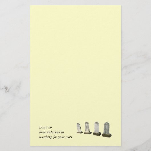 Kantoorbenodigdheden - Geen steen ongedraaid Briefpapier (Voorkant)