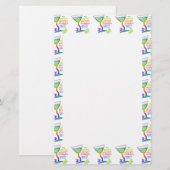KANTOORBENODIGDHEDEN - GLAS IS HALF VOL BRIEFPAPIER (Voorkant / Achterkant)