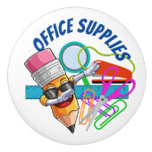 Kantoorbenodigdheden keramische knop (Voorkant)