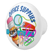 Kantoorbenodigdheden keramische knop (Rechts)