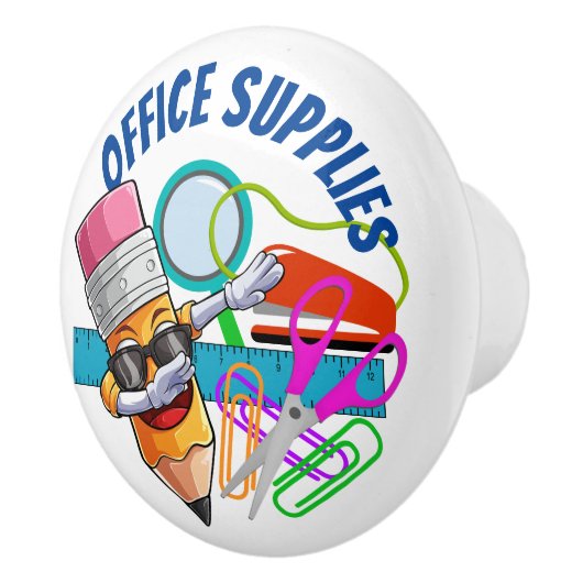 Kantoorbenodigdheden keramische knop (Rechts)