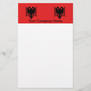Kantoorbenodigdheden met vlag van Albanië Briefpapier