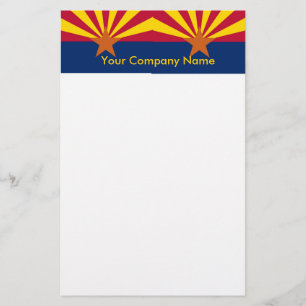 Kantoorbenodigdheden met vlag van Arizona Briefpapier