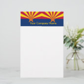 Kantoorbenodigdheden met vlag van Arizona Briefpapier (Staand voorkant)