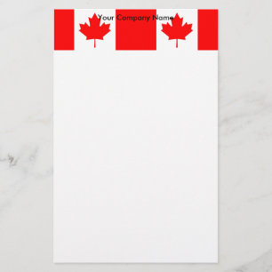Kantoorbenodigdheden met vlag van Canada Briefpapier