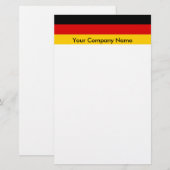 Kantoorbenodigdheden met vlag van Duitsland Briefpapier (Voorkant / Achterkant)