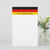 Kantoorbenodigdheden met vlag van Duitsland Briefpapier (Staand voorkant)