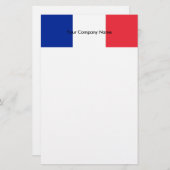 Kantoorbenodigdheden met vlag van Frankrijk Briefpapier (Voorkant / Achterkant)