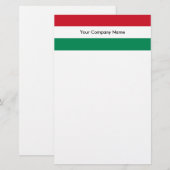 Kantoorbenodigdheden met vlag van Hongarije Briefpapier (Voorkant / Achterkant)