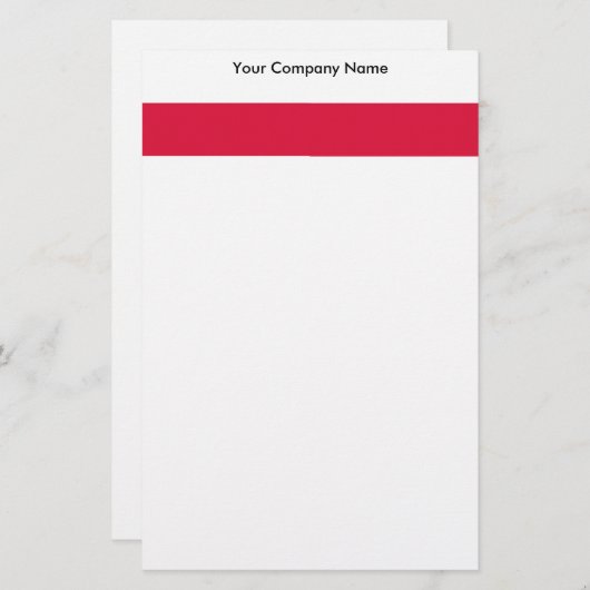 Kantoorbenodigdheden met vlag van Polen Briefpapier (Voorkant / Achterkant)