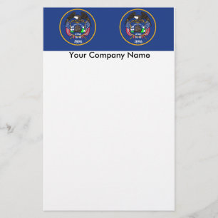 Kantoorbenodigdheden met vlag van Utah Briefpapier