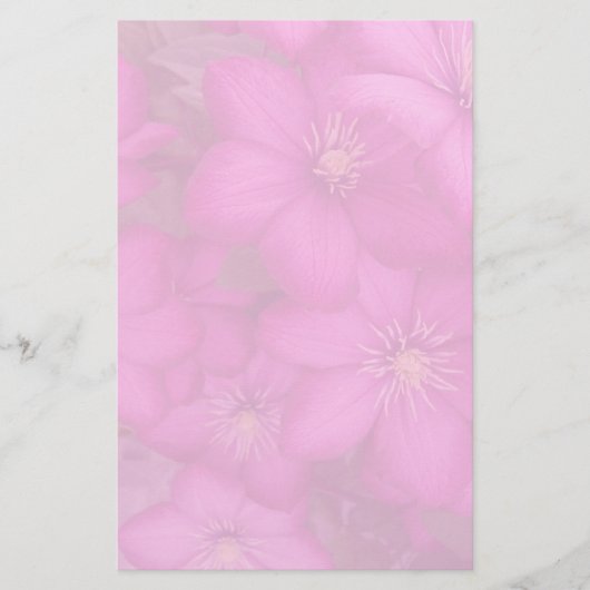 kantoorbenodigdheden van clematis briefpapier (Voorkant)