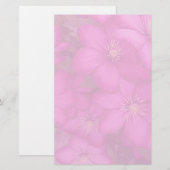 kantoorbenodigdheden van clematis briefpapier (Voorkant / Achterkant)