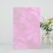 kantoorbenodigdheden van clematis briefpapier (Staand voorkant)