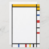 kantoorbenodigdheden van mondrian briefpapier (Voorkant / Achterkant)