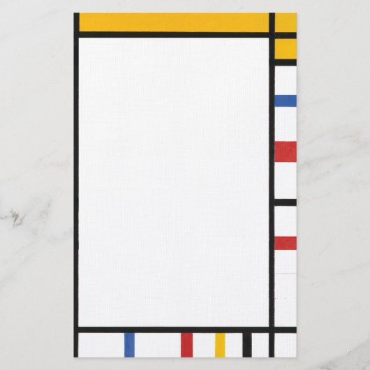 kantoorbenodigdheden van mondrian briefpapier (Voorkant)