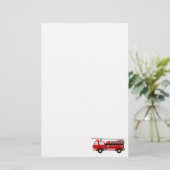 Kantoorbenodigdheden voor brandweerwagens briefpapier (Staand voorkant)