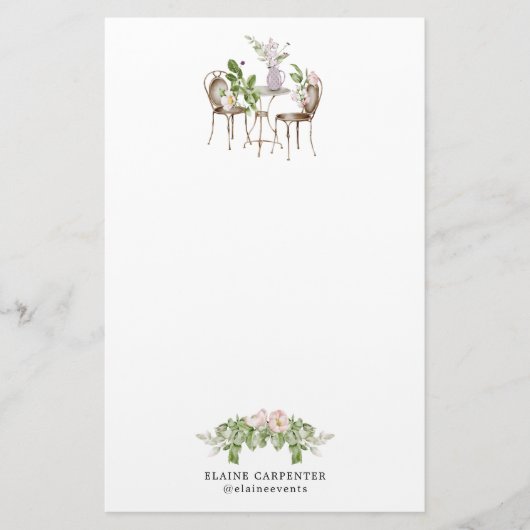 Kantoorbenodigdheden voor tuinbouwkundige werken briefpapier (Voorkant)