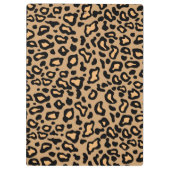 Kantoorblad met monogram en luipaardprint klembord (Achterkant)