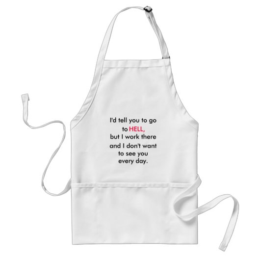kantoorhumor apron standaard schort (Voorkant)