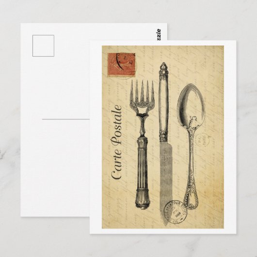 Kantoormachines -  Frans Briefkaart (Voorkant / Achterkant)