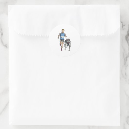 Kantoormachines Ronde Sticker (Tas)