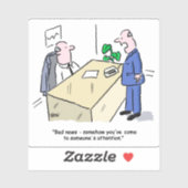 Kantoormedewerker is opgemerkt sticker (Vel)