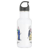 Kantoormedewerker wordt opgemerkt door iemand. gra waterfles  (Voorkant)