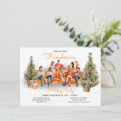 Kantoormedewerkers Friendsmas Vakantie Kerstfeest Kaart (Staand voorkant)