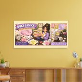 Kantoorsurvivor Canvas Afdruk (Insitu (Woonkamer))