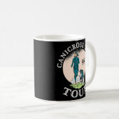 Kantoorteam bij rondleiding sport koffiemok (Voorkant rechts)