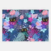 Kantoorzomernacht botanische tuin inpakpapier vel (Voorkant)